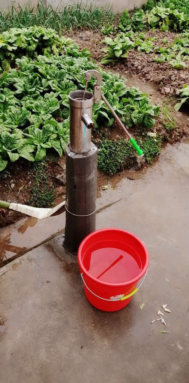 加大加厚不锈钢摇水泵家用手动摇水机吸水泵压水井头手压泵摇井泵