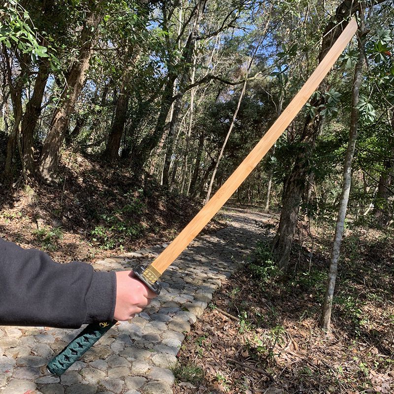 可开票竹刀带鞘带鞘木刀居合道木剑道木刀训练拔刀