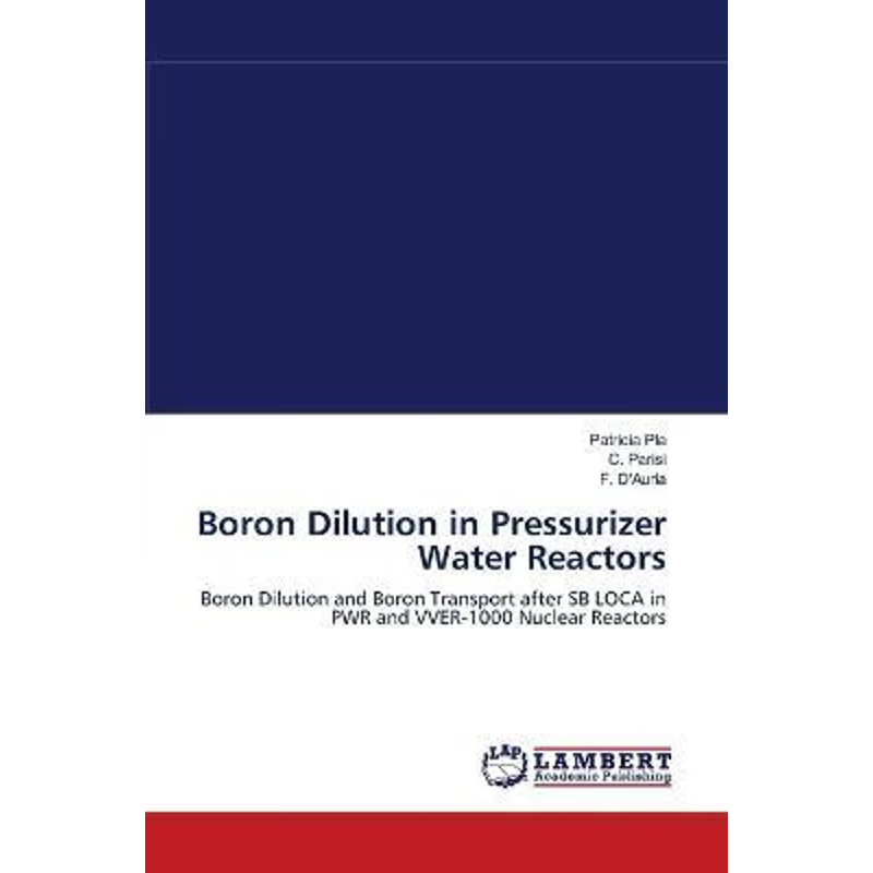 按需印刷BORON DILUTION IN PRESSURIZER WATER REACTORS[9783838383736]