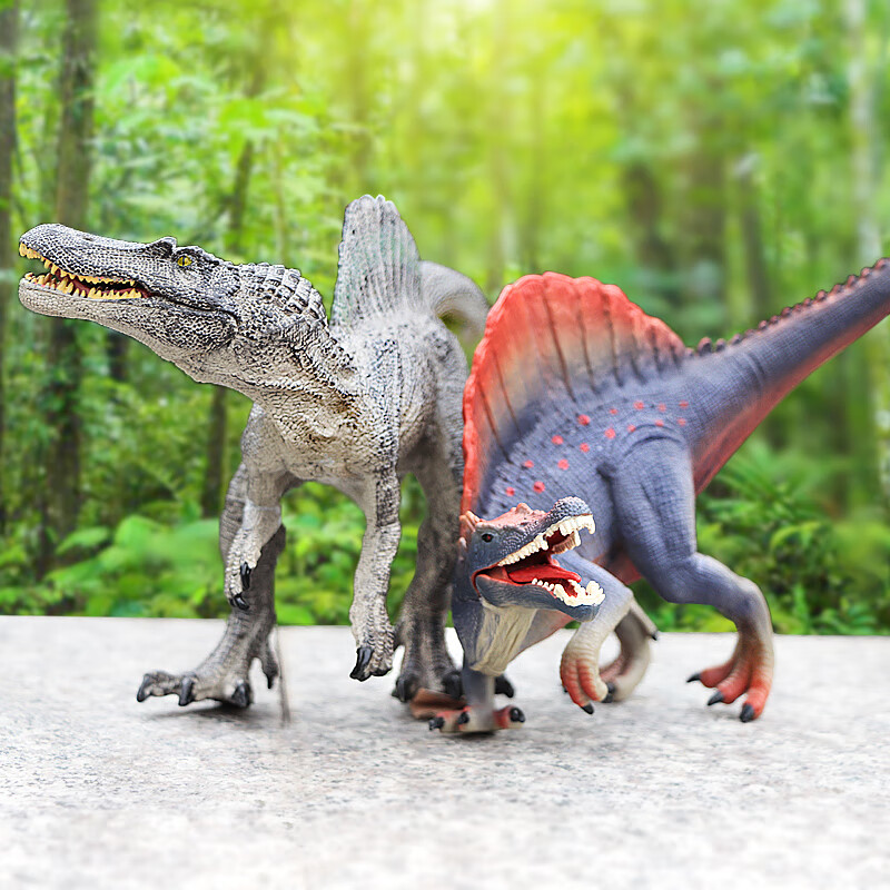 万代bandai侏罗纪恐龙模型动物玩具实心捕鱼棘龙摩洛哥棘背龙男儿童