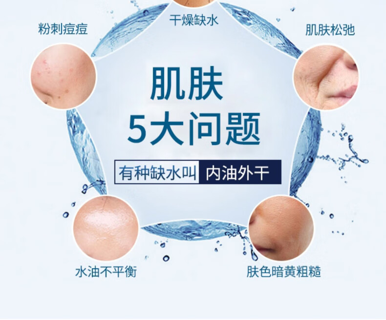 AHC 专研谷胱甘肽透亮补水水乳套盒洗面奶保湿水润套装 神仙水乳套盒