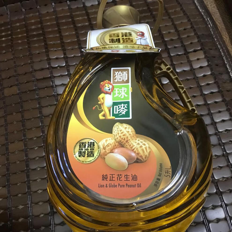 狮球唛香港进口狮球唛花生油5l食用花生油
