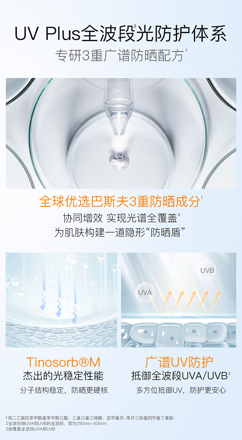 高姿精华防晒霜女面部全身美白户外防水隔离紫外线精华养肤防晒乳 柔皙透白精华防晒霜50g