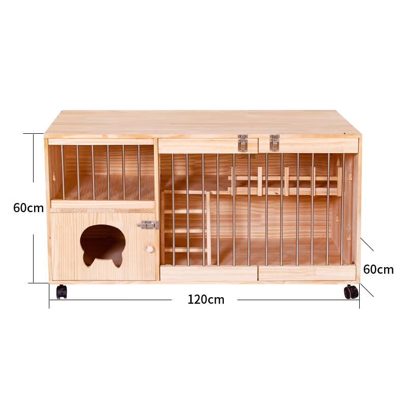 实木猫别墅猫笼子猫窝小型猫屋猫房家用猫咪别墅展示柜寄养柜猫柜