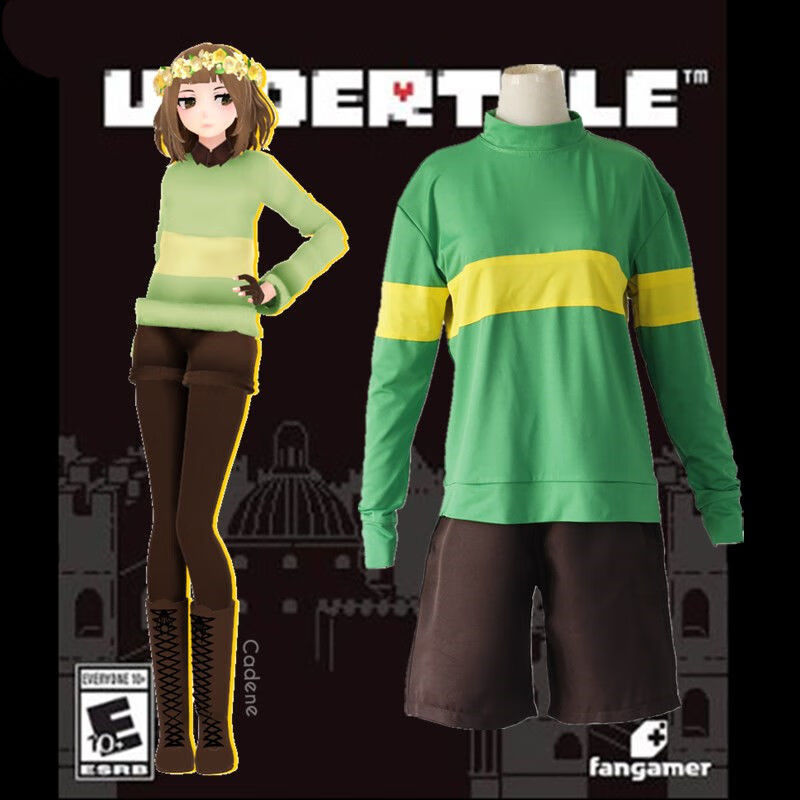 chara和sans污图情头,chara和sans污情头 传说之下undertale 服装frisk chara cos外套上衣sans