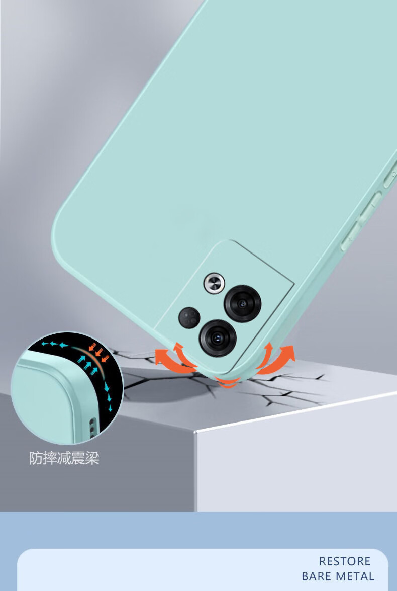 9，馨妍適用opporeno8pro+手機殼PFZM10網紅個性防摔情侶可愛女款創意全包軟膠超薄軟殼純黑簡約液態矽膠 草紫色+單殼 OPPO Reno8 Pro+