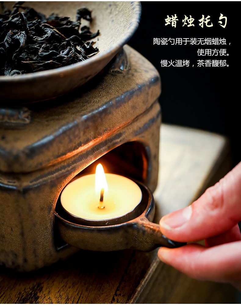 陶致复古焙茶器炒茶烤茶罐烘焙茶叶炉熏茶烤茶器土陶烤茶炉小型烘茶