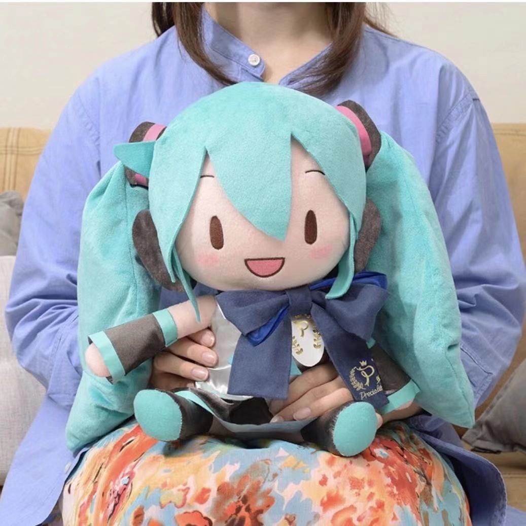 亲臣fufu初音未来玩偶现货sega preciality miku蝴蝶结fufu毛绒玩偶