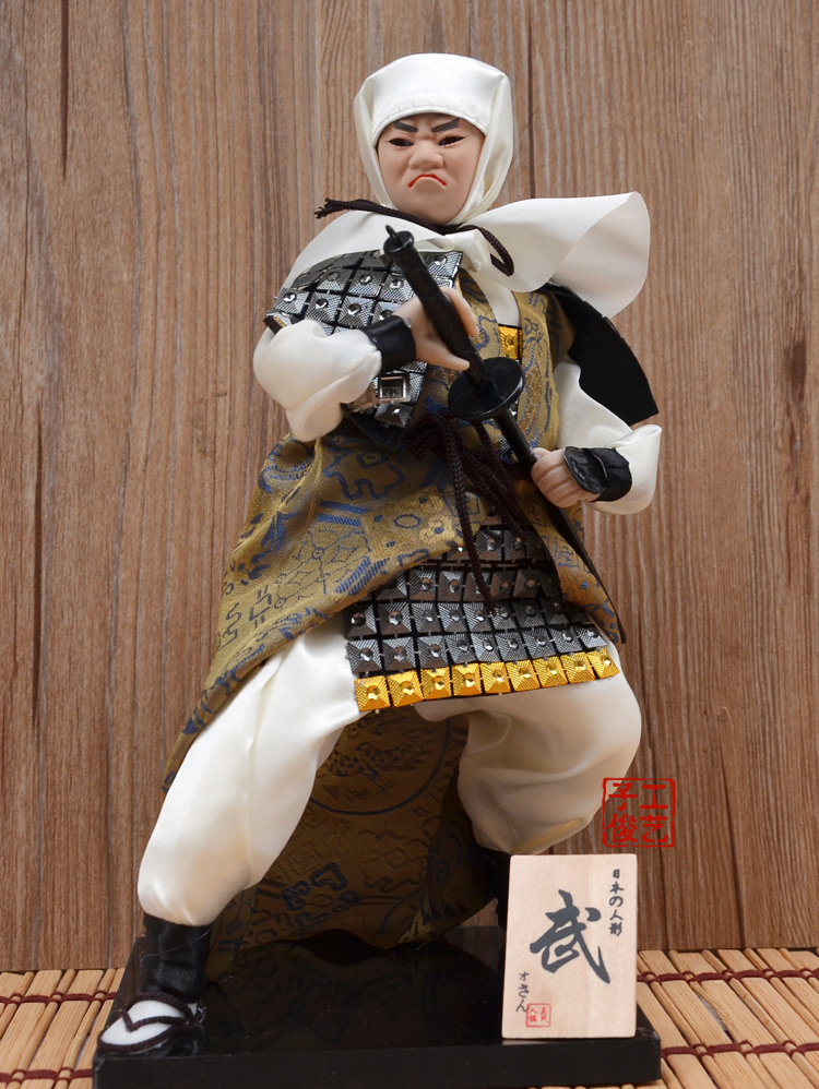 日式武士摆件日本忍者人偶人形娃娃居酒屋料理店酒店餐厅用品摆件日式