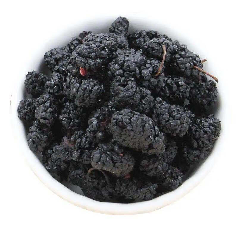 伟博新疆野外种植生长桑葚干无沙特级桑葚干罐装桑椹干大颗粒泡水泡茶