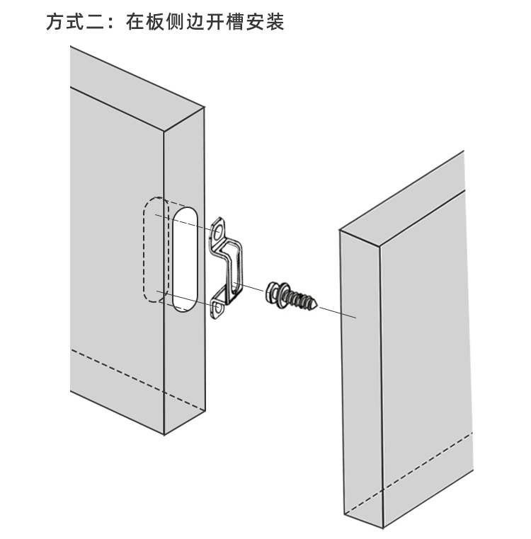 二合一连接件隐形2合1扣件家具衣柜子木工层板配件五金螺丝开槽器14细