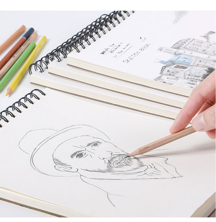 大号可爱素描本a4加厚学生美术生画画彩铅本a5空白手绘速写厚本子 a5