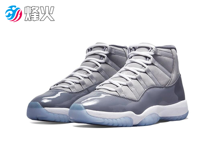 烽火体育 air jordan 11 aj11酷灰 烟灰 高帮复刻篮球鞋 ct8012 005