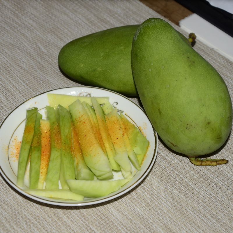 现摘现发生吃芒果酸芒果新鲜水果生青芒果酸脆孕妇芒果 生吃芒(5斤装)