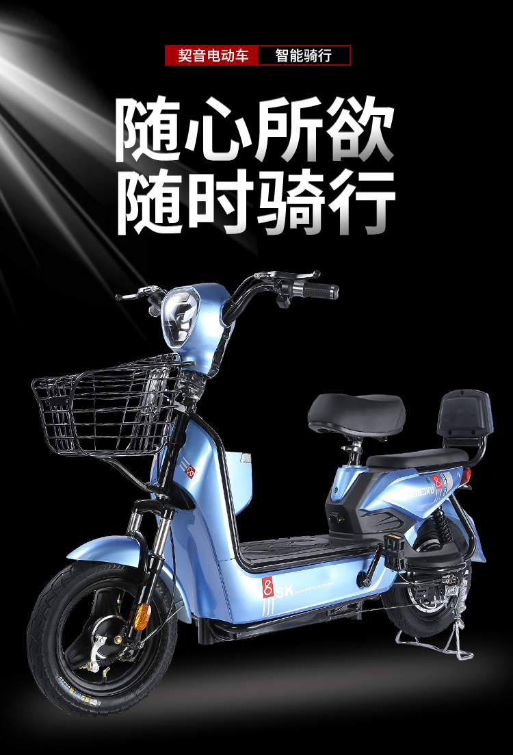 小刀电动车旗船店同款新国标电动车男女子小型助力48v电瓶车两轮代步