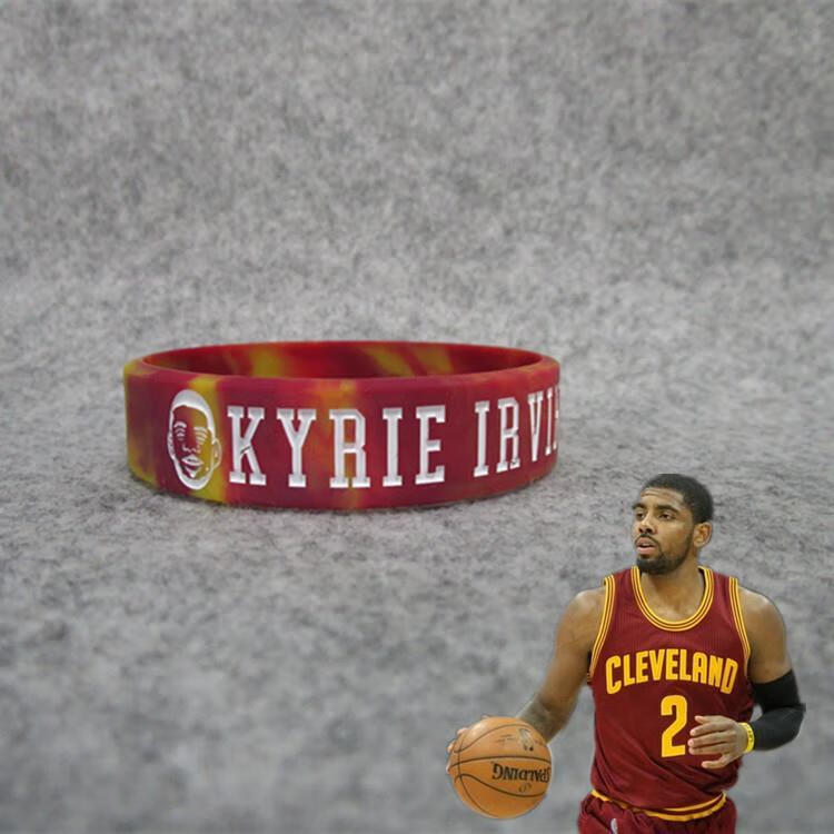 kyrieirving11手环,kyrie irving手环 欧文kyrie irving珍藏签名夜光手环运动腕带 红色2条装 留言大小