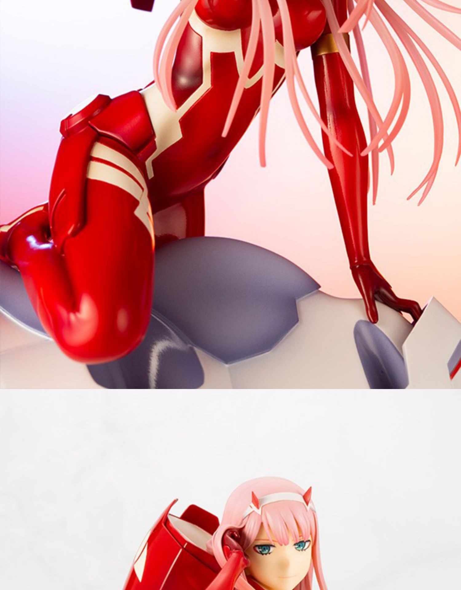 国家队手办darling in the franxx02零二莓桌面机箱 02 白色款 高16cm