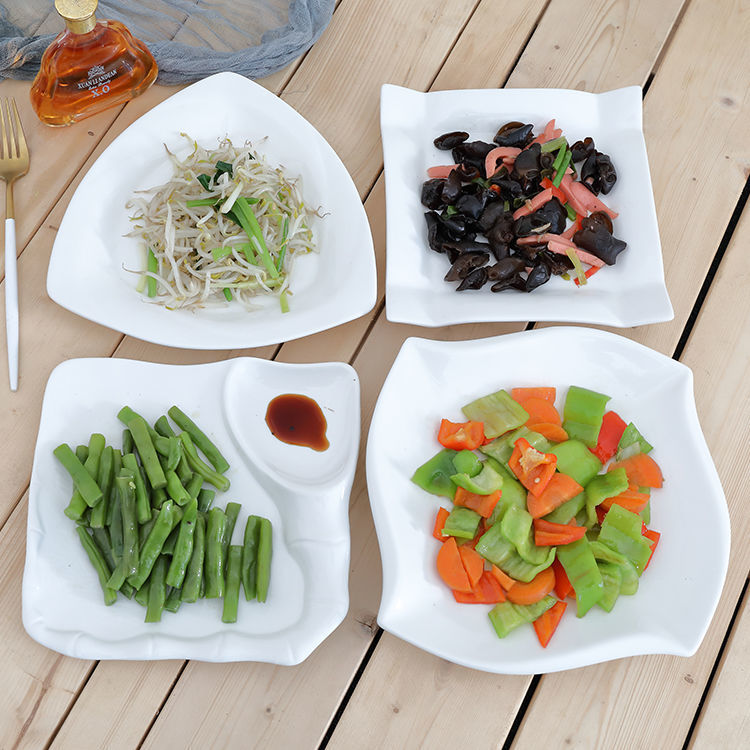 花样炒菜盘子创意陶瓷菜盘子网红异形碟子菜碟凉菜盘餐具酒店 9英