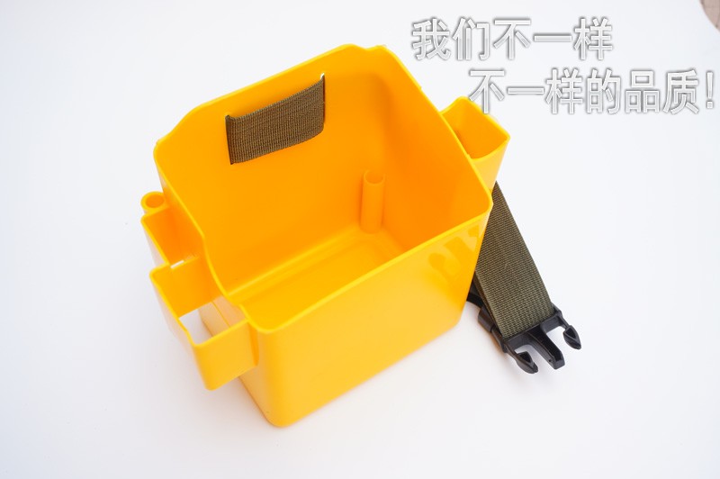 快速扣 钉兜木工塑料钉子盒钉桶钉子腰 建筑工人便携工具包 双格工具