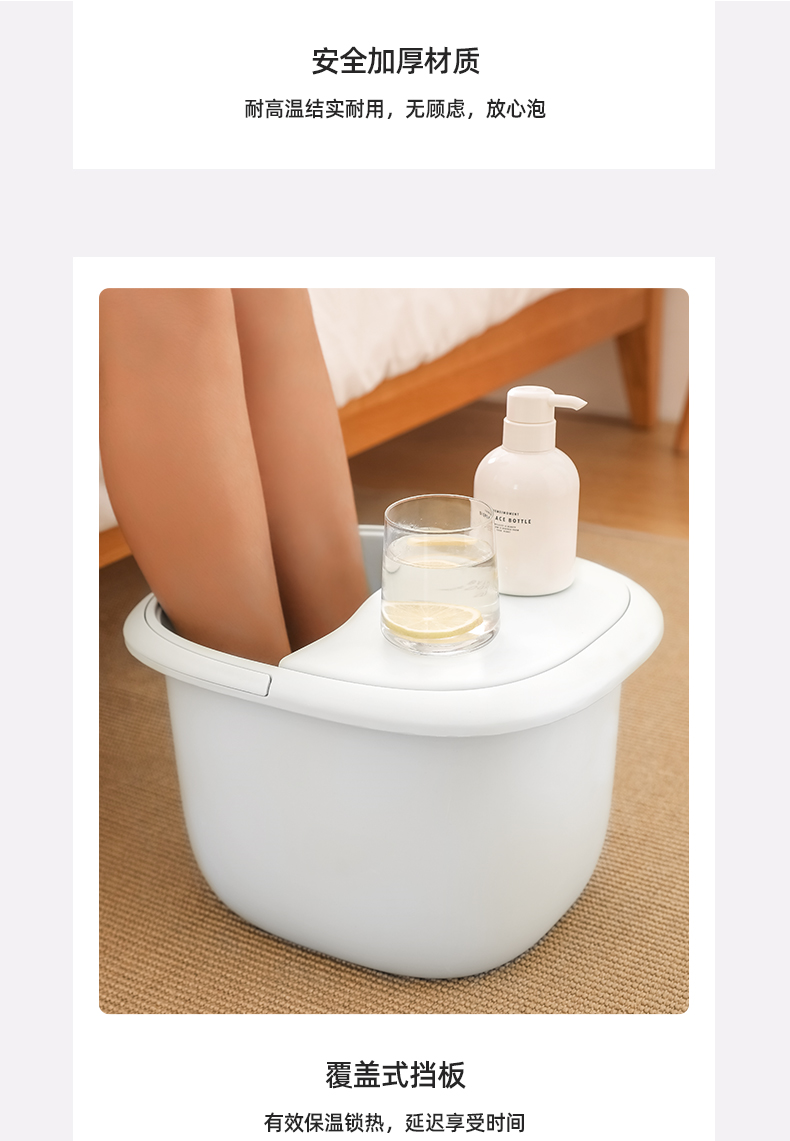 泡脚桶过小腿深桶按摩足浴盆家用泡脚盆足浴桶塑料洗脚盆洗脚桶 深