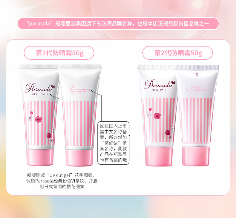 娜丽丝（NARIS）茗妃语防晒霜学生军训男女隔离防水防汗秋冬户外抵紫外线新年礼物 2.0版防晒霜15g