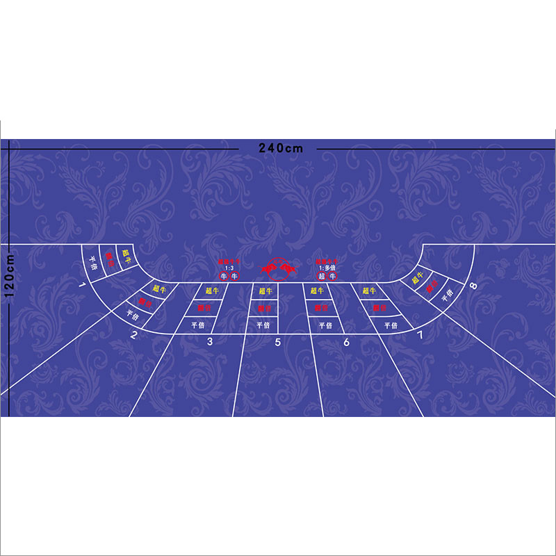 斗牛桌布牛牛三防布超牛台布扑克游戏娱乐赌桌布定制牛牛26x15