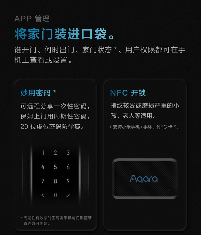 绿米Aqara智能门锁D100推拉式全自动指纹密码锁接入米家App苹果homekit双平台 D100门锁（不含安装）
