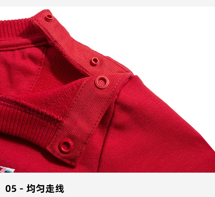 Levi’s李维斯儿童卫衣新款男童纯棉圆领卫衣经典LOGO儿童上衣秋装卫衣男童春季小童 深靛蓝 120(6)