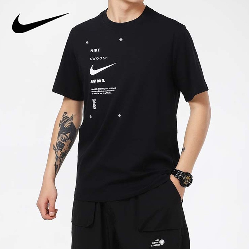 nike耐克t恤男装2021夏季新款swoosh双勾训练运动休闲