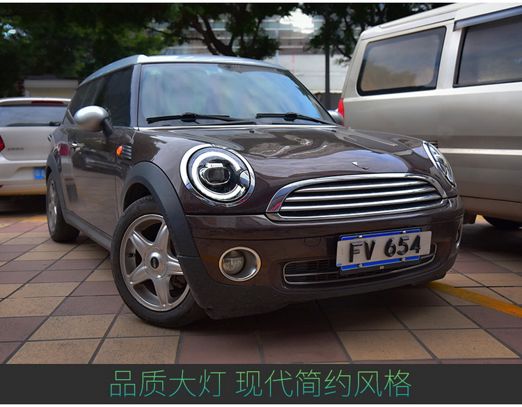 适用于宝马mini迷你led大灯总成0713款r56r55改装流水转向日行灯0713
