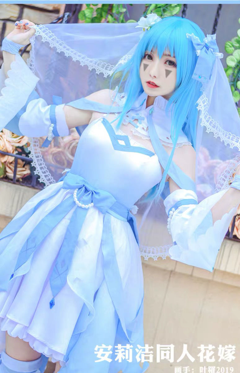 火花动漫凹凸cos服世界洁凯利同人花嫁女仆装cosply服装女 凯莉 s