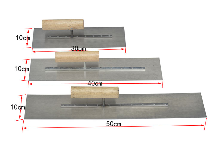 环氧地坪工具镘刀加长加厚抹泥刀抹子刮腻子泥工铁板大铁收光刀板40x
