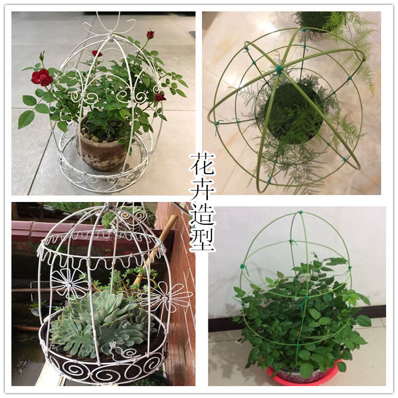 园艺精品 都是好货 园艺花卉植物盆栽爬藤造型绿铁线包塑铁丝 家用