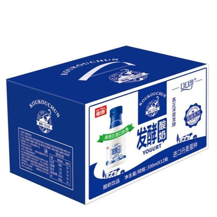 椰泰口口淳酸奶原味300ml*12瓶新货 3月新货