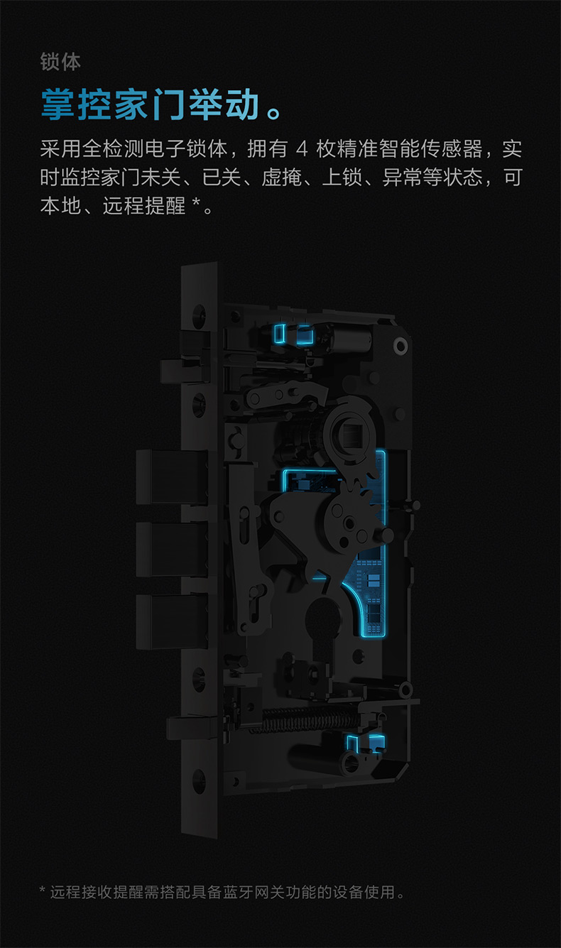 绿米Aqara智能门锁D100推拉式全自动指纹密码锁接入米家App苹果homekit双平台 D100门锁（不含安装）