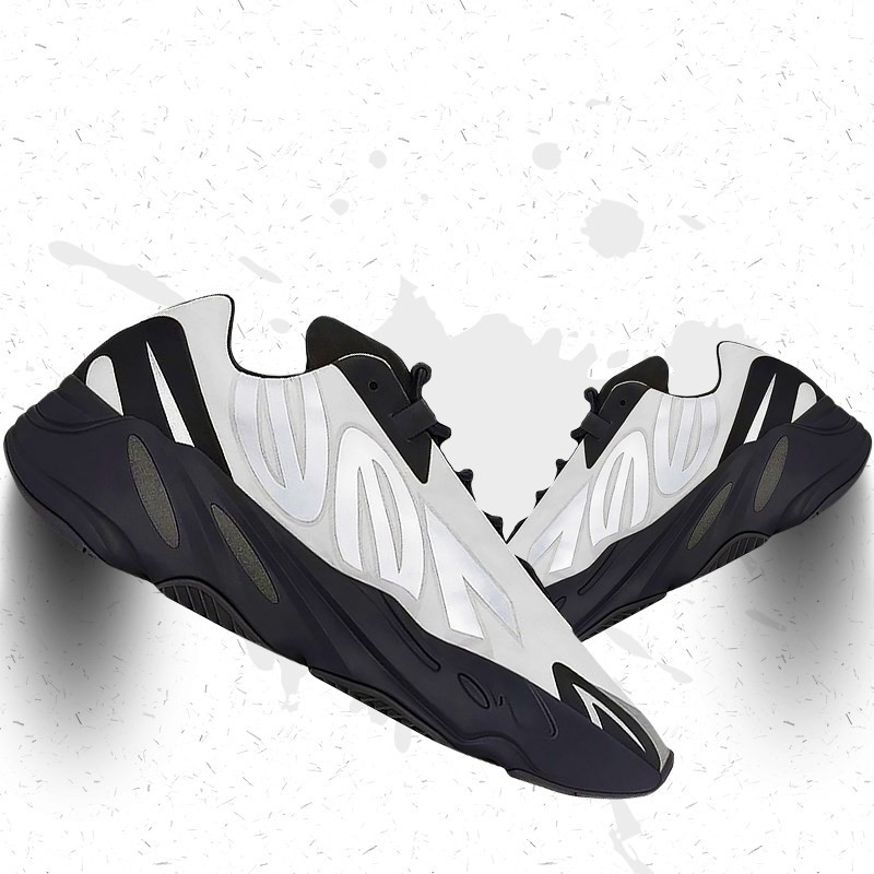 adidas阿迪达斯yeezy700v3红花籽奶黄柠檬黄异形夜光椰子跑鞋g54853gx