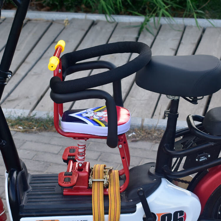 迪士尼(disney)电动摩托车儿童坐椅子前置婴儿宝宝小孩电瓶车踏板车
