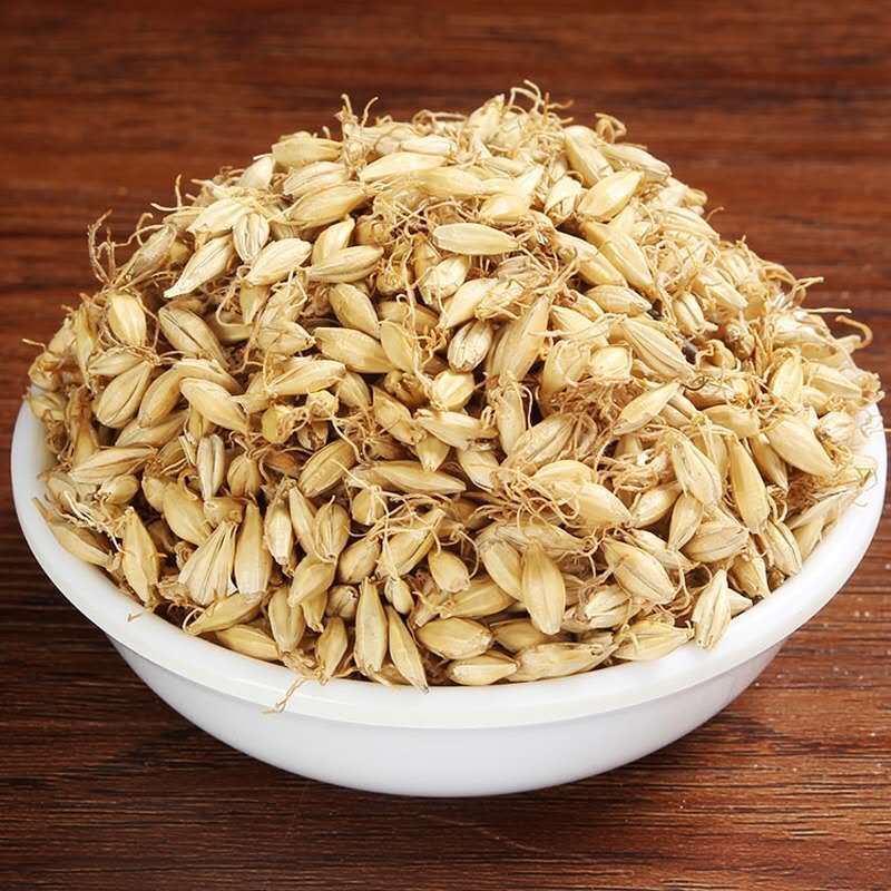 麦芽生麦芽炒麦芽中药材大麦芽麦芽粉双芽水炒麦芽炒麦芽500克
