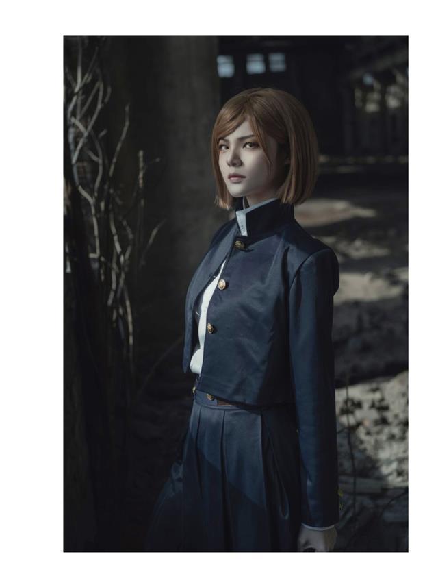 咒术回战cosplay服装高专制服钉崎野蔷薇cos服装套装蓝色黑色服 深