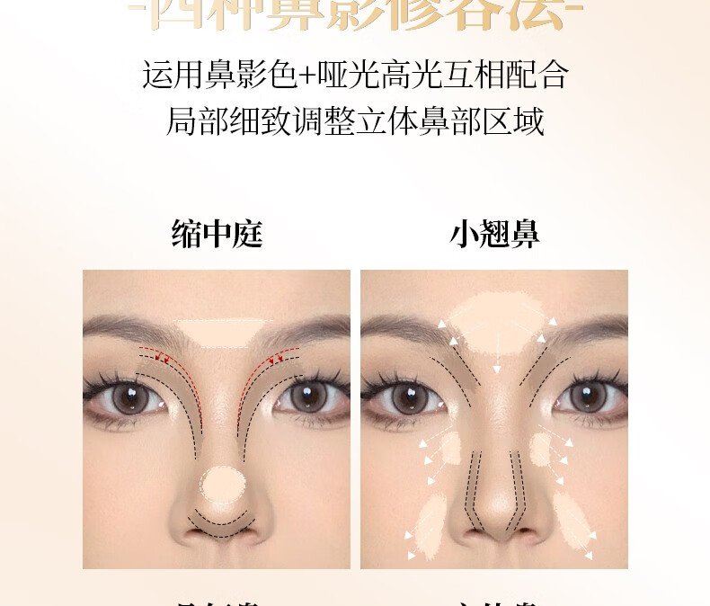 唯资（VEECCI）四色修容高光盘一体综合盘提亮侧影腮红鼻影泪沟初学者女 V01#椰奶棕