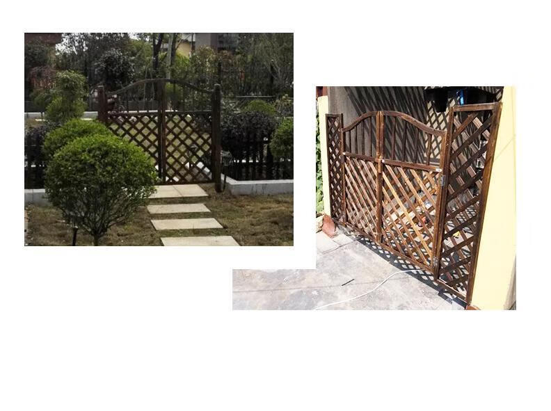 篱笆栅栏门花园木门庭院门院子户外防腐实木围栏护栏小门网格门 110cm