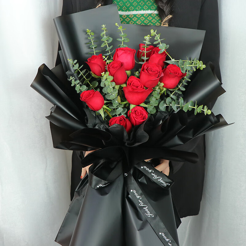 11朵玫瑰花鲜花花束同城配送预定生日礼物送女生送女友老婆朋友全国