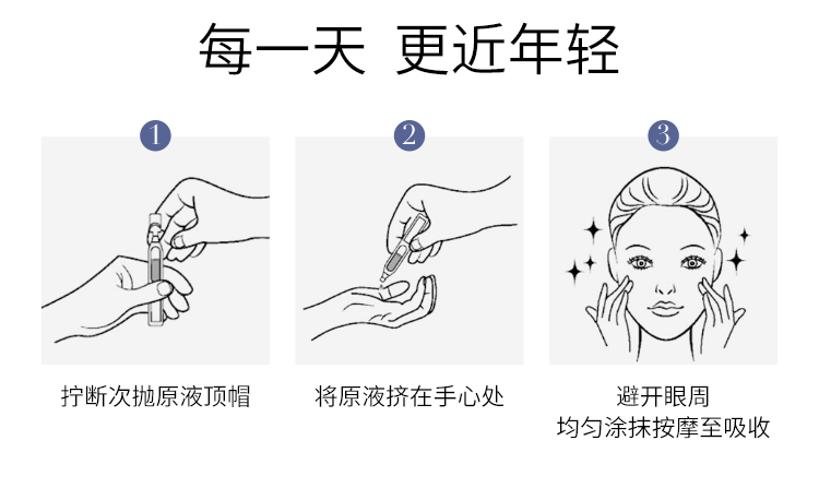 夸迪 华熙生物5D玻尿酸紧致焕颜蓝次抛精华液软安瓶补水保湿 焕颜次抛-无惧熬夜1ml*30支