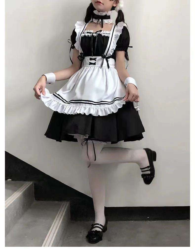 xl(120-130斤) 品牌: besblosdy 商品名称:日系女仆cos可爱学生洛丽塔