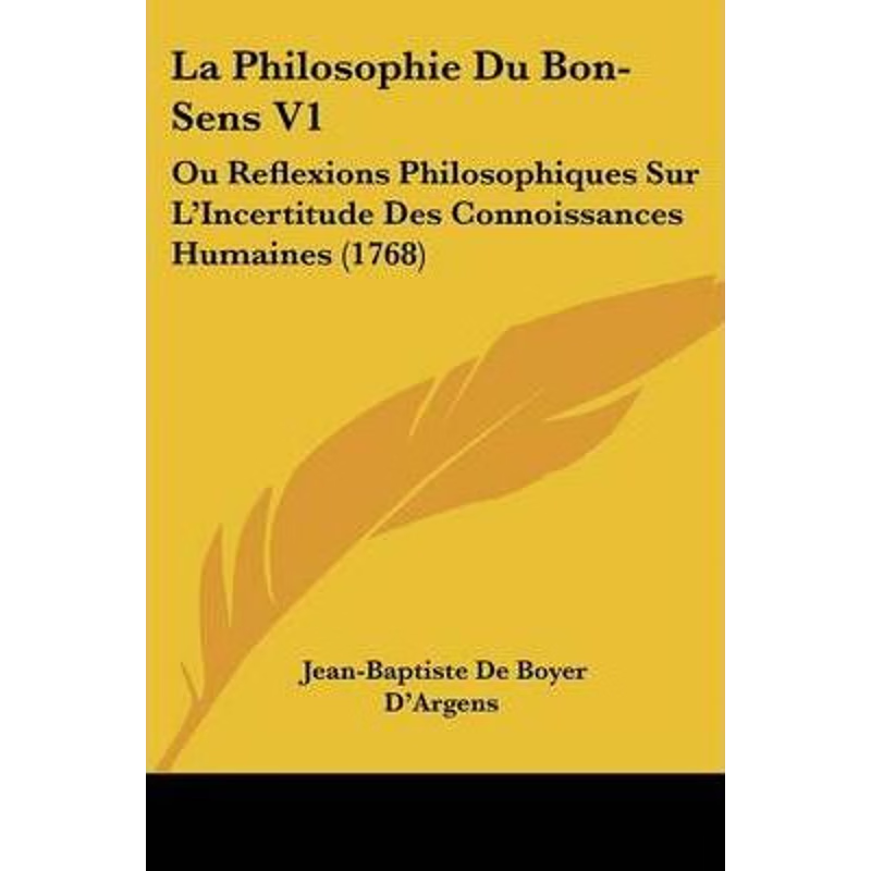 按需印刷La Philosophie Du Bon-Sens V1[9781104261337]