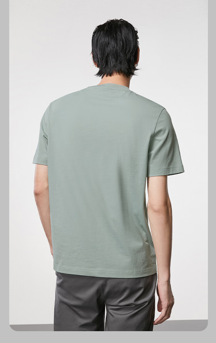 杰克·琼斯（JACK&JONES）夏季男装新款T恤含棉亲肤舒适刺绣休闲短袖上衣男士223101089 A06本白色 165/88A/XS