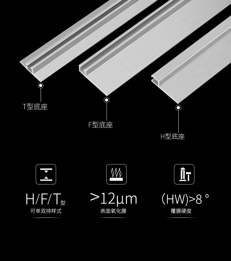 铝合金毛刷门底门窗密封毛刷h型铝合金条刷f型毛刷条工业机床机柜防尘