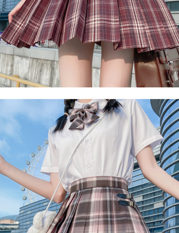 儿童正版jk制服裙jk格裙原创正版制服套装全套夏季格子裙儿童女学生