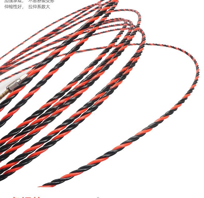 穿线器穿线器水电工拉线器拉线钢丝拉线绳电线光纤暗线扁头弹簧穿线