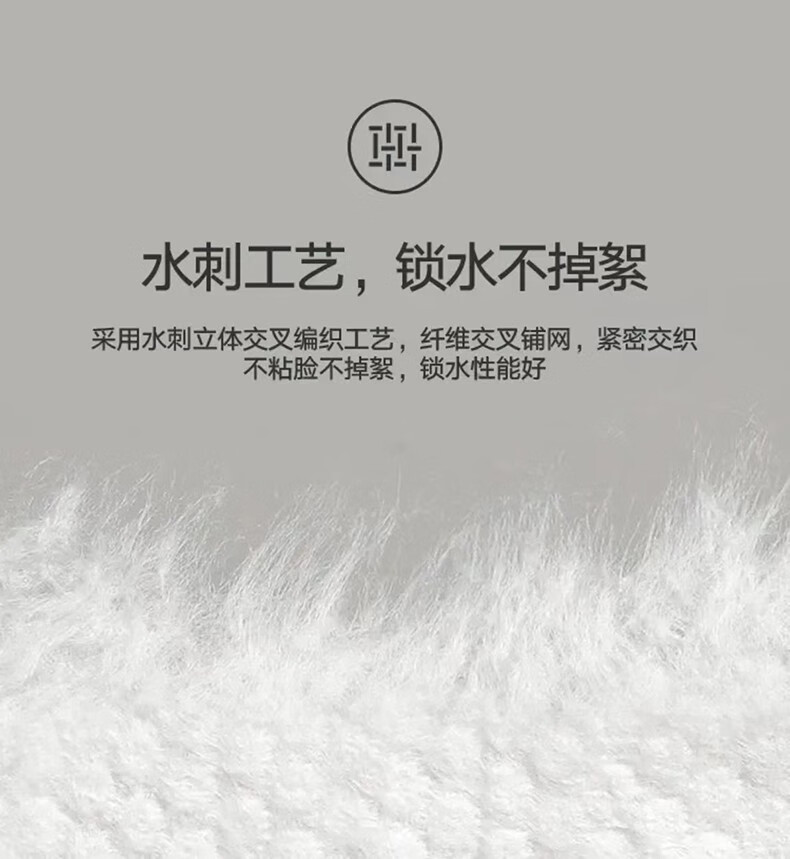纯之素一次性抽取式洗脸巾卸化妆棉美容院专用洁面巾家庭装 12包抽取式（珍珠纹20*15cm）